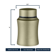 Custom Small Pet Urn for Small Cats - Laser Engraved - Fit up to 10lbs - Powder Coated Stainless Steel Urn