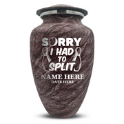 Custom Human Urns - Soft Whisper Collection - Funny Bowling Design - Distressed Finish - 200 Cubic Inch