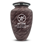 Custom Human Urns - Soft Whisper Collection - Funny TV Design - Distressed Finish - 200 Cubic Inch