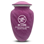 Custom Human Urns - Soft Whisper Collection - Funny TV Design - Distressed Finish - 200 Cubic Inch