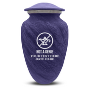 Custom Human Urns - Soft Whisper Collection - Funny TV Design - Distressed Finish - 200 Cubic Inch