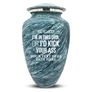 Custom Human Urns - Soft Whisper Collection - Just Funny Design - Distressed Finish - 200 Cubic Inch