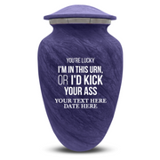 Custom Human Urns - Soft Whisper Collection - Just Funny Design - Distressed Finish - 200 Cubic Inch