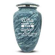 Custom Human Urns - Soft Whisper Collection - Just Funny Design - Distressed Finish - 200 Cubic Inch