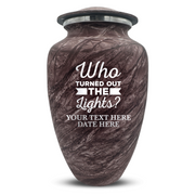 Custom Human Urns - Soft Whisper Collection - Just Funny Design - Distressed Finish - 200 Cubic Inch
