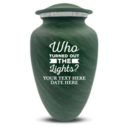 Custom Human Urns - Soft Whisper Collection - Just Funny Design - Distressed Finish - 200 Cubic Inch