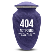 Custom Human Urns - Soft Whisper Collection - Funny Tech Design - Distressed Finish - 200 Cubic Inch