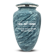 Custom Human Urns - Soft Whisper Collection - Funny Tech Design - Distressed Finish - 200 Cubic Inch