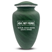 Custom Human Urns - Soft Whisper Collection - Funny Tech Design - Distressed Finish - 200 Cubic Inch