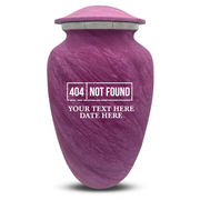Custom Human Urns - Soft Whisper Collection - Funny Tech Design - Distressed Finish - 200 Cubic Inch