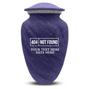 Custom Human Urns - Soft Whisper Collection - Funny Tech Design - Distressed Finish - 200 Cubic Inch
