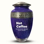 Custom Aluminum Human Urn - Elevate Collection - Just Funny Design - Distressed Finish - 200 Cubic Inch