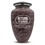 Custom Human Urns - Soft Whisper Collection - Funny Office Design - Distressed Finish - 200 Cubic Inch