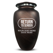 Custom Human Urns - Soft Whisper Collection - Funny Office Design - Distressed Finish - 200 Cubic Inch