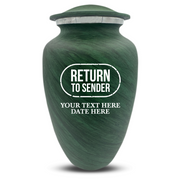Custom Human Urns - Soft Whisper Collection - Funny Office Design - Distressed Finish - 200 Cubic Inch