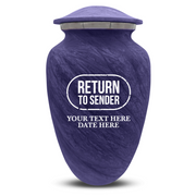 Custom Human Urns - Soft Whisper Collection - Funny Office Design - Distressed Finish - 200 Cubic Inch