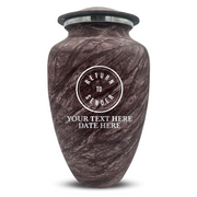 Custom Human Urns - Soft Whisper Collection - Funny Office Design - Distressed Finish - 200 Cubic Inch