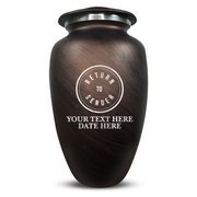 Custom Human Urns - Soft Whisper Collection - Funny Office Design - Distressed Finish - 200 Cubic Inch