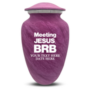 Custom Human Urns - Soft Whisper Collection - Funny Religious Design - Distressed Finish - 200 Cubic Inch