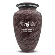 Custom Human Urns - Soft Whisper Collection - Funny TV Design - Distressed Finish - 200 Cubic Inch