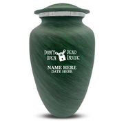 Custom Human Urns - Soft Whisper Collection - Funny TV Design - Distressed Finish - 200 Cubic Inch
