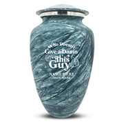 Custom Human Urns - Soft Whisper Collection - Dark Humor Design - Distressed Finish - 200 Cubic Inch