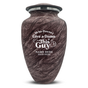 Custom Human Urns - Soft Whisper Collection - Dark Humor Design - Distressed Finish - 200 Cubic Inch