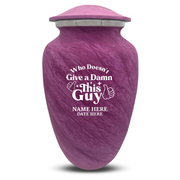 Custom Human Urns - Soft Whisper Collection - Dark Humor Design - Distressed Finish - 200 Cubic Inch