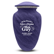 Custom Human Urns - Soft Whisper Collection - Dark Humor Design - Distressed Finish - 200 Cubic Inch