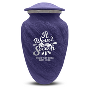 Custom Human Urns - Soft Whisper Collection - Dark Humor Design - Distressed Finish - 200 Cubic Inch