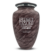 Custom Human Urns - Soft Whisper Collection - Funny Gaming Design - Distressed Finish - 200 Cubic Inch