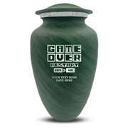 Custom Human Urns - Soft Whisper Collection - Funny Gaming Design - Distressed Finish - 200 Cubic Inch