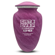 Custom Human Urns - Soft Whisper Collection - Funny Gaming Design - Distressed Finish - 200 Cubic Inch