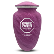 Custom Human Urns - Soft Whisper Collection - Funny Gaming Design - Distressed Finish - 200 Cubic Inch