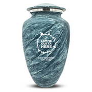 Custom Human Urns - Soft Whisper Collection - Just Funny Design - Distressed Finish - 200 Cubic Inch