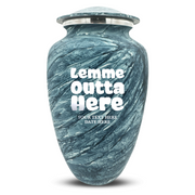 Custom Human Urns - Soft Whisper Collection - Just Funny Design - Distressed Finish - 200 Cubic Inch