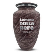 Custom Human Urns - Soft Whisper Collection - Just Funny Design - Distressed Finish - 200 Cubic Inch