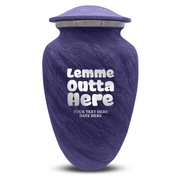 Custom Human Urns - Soft Whisper Collection - Just Funny Design - Distressed Finish - 200 Cubic Inch