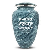Custom Human Urns - Soft Whisper Collection - Funny TV Design - Distressed Finish - 200 Cubic Inch