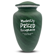 Custom Human Urns - Soft Whisper Collection - Funny TV Design - Distressed Finish - 200 Cubic Inch