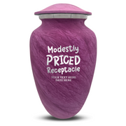 Custom Human Urns - Soft Whisper Collection - Funny TV Design - Distressed Finish - 200 Cubic Inch