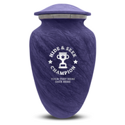 Custom Human Urns - Soft Whisper Collection - Dark Humor Design - Distressed Finish - 200 Cubic Inch