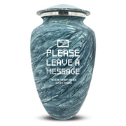 Custom Human Urns - Soft Whisper Collection - Funny Office Design - Distressed Finish - 200 Cubic Inch
