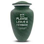 Custom Human Urns - Soft Whisper Collection - Funny Office Design - Distressed Finish - 200 Cubic Inch
