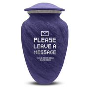 Custom Human Urns - Soft Whisper Collection - Funny Office Design - Distressed Finish - 200 Cubic Inch
