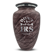 Custom Human Urns - Soft Whisper Collection - Funny Office Design - Distressed Finish - 200 Cubic Inch