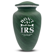 Custom Human Urns - Soft Whisper Collection - Funny Office Design - Distressed Finish - 200 Cubic Inch