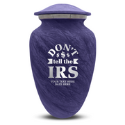 Custom Human Urns - Soft Whisper Collection - Funny Office Design - Distressed Finish - 200 Cubic Inch