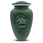 Custom Human Urns - Soft Whisper Collection - Simple Humor Design - Distressed Finish - 200 Cubic Inch