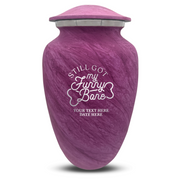 Custom Human Urns - Soft Whisper Collection - Simple Humor Design - Distressed Finish - 200 Cubic Inch